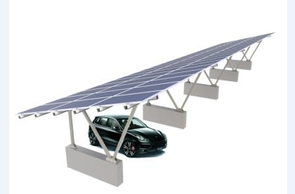 Carport solar mounting systems